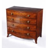 A George III mahogany chest of drawers