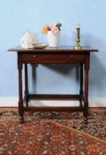 A Queen Anne oak side table