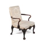 A George II mahogany armchair