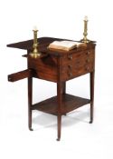A George III mahogany library table