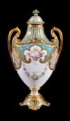 A Royal Crown Derby two-handled vase and cover signed and painted by Désiré Leroy