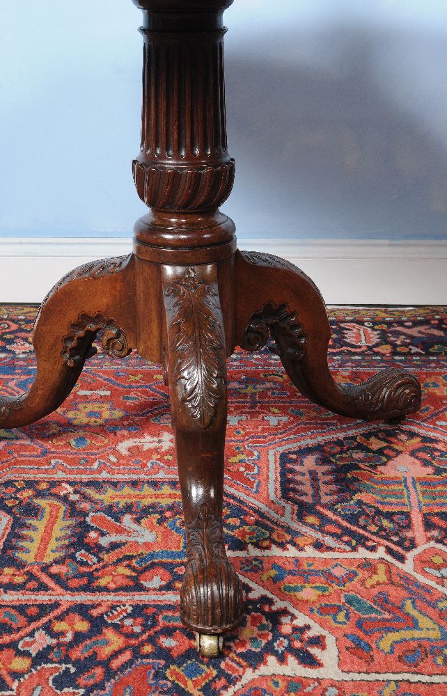 A George II mahogany tripod table - Image 3 of 4