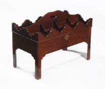 A George III mahogany wine stand