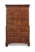 A George II mahogany chest on chest