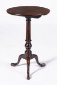 A George III mahogany tripod table