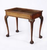 A George II mahogany silver table