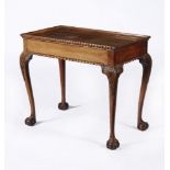 A George II mahogany silver table