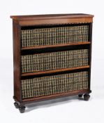 ϒ A George IV rosewood and simulated rosewood bookcase