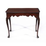 A George II Irish mahogany silver table