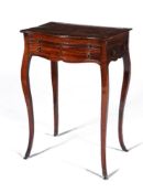 A George III mahogany side table