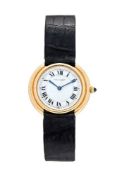 Cartier, Vendome, an 18 carat gold wrist watch