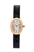 Cartier, Baignoire Joaillerie, ref. 1954, a lady's 18 carat gold wrist watch