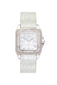 ϒ Cartier, Santos 100, ref. 2881, an 18 carat white gold wrist watch,