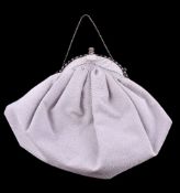 A 1930s diamond and sapphire handled evening bag by Buccelatti