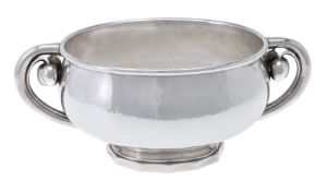 Georg Jensen, a Danish silver Cherry centrepiece bowl