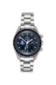 Omega, Speedmaster Apollo 8 series, ref. 3597.12.00, a limited edition stainless steel bracelet watc