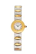 Cartier, Baignoire, ref. 8057908C 0233, a lady's bi-metal bracelet watch