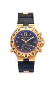 Bulgari, Diagono Professional, ref. GMT 40 G, an 18 carat gold wrist watch