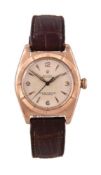 Rolex, Oyster Perpetual Bubble Back, ref. 5011, a 14 carat gold wrist watch