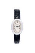 Cartier, Mini Baignoire, ref. 2369, a lady's 18 carat white gold wrist watch