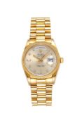 Rolex, Oyster Perpetual Day-Date, ref. 18048, an 18 carat gold bracelet watch