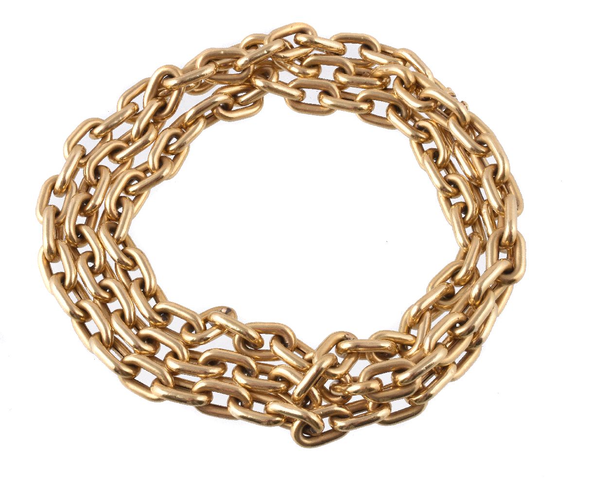 An 18 carat gold necklace