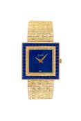 Piaget, Altiplano, ref. 9200 A6, an 18 carat gold and lapis lazuli bracelet watch