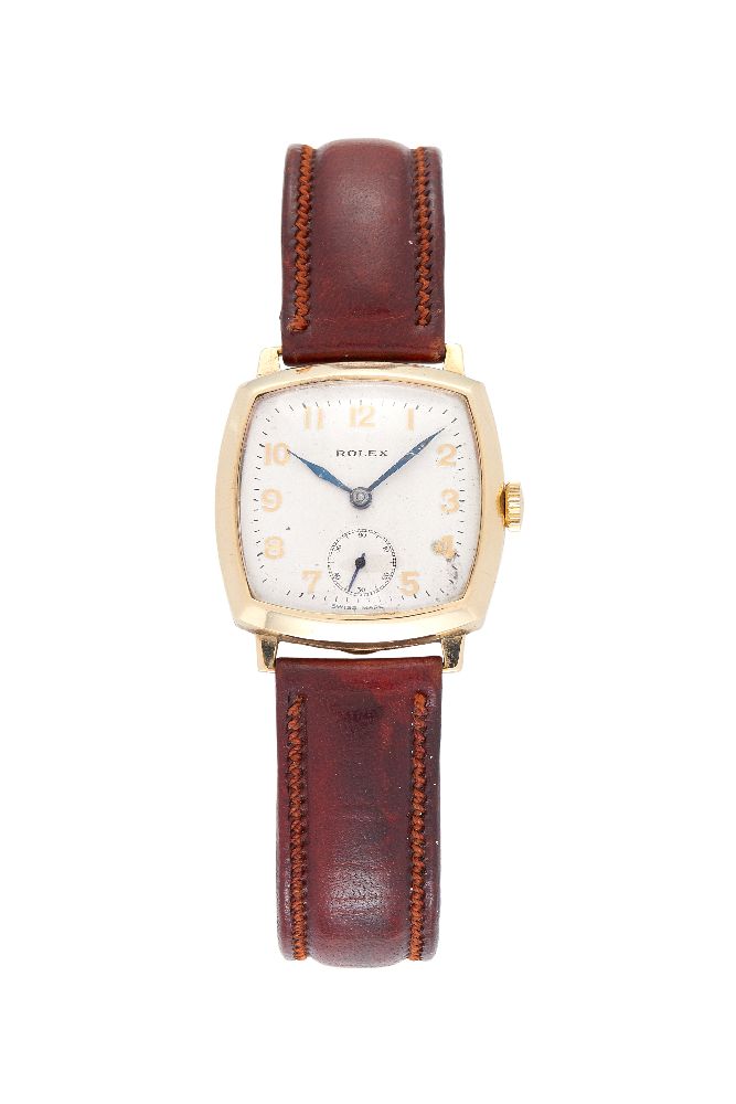 Rolex, ref. 2008, a 9 carat gold wrist watch