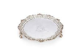 A late George III silver shaped salver by Joseph Craddock & William Ker Reid