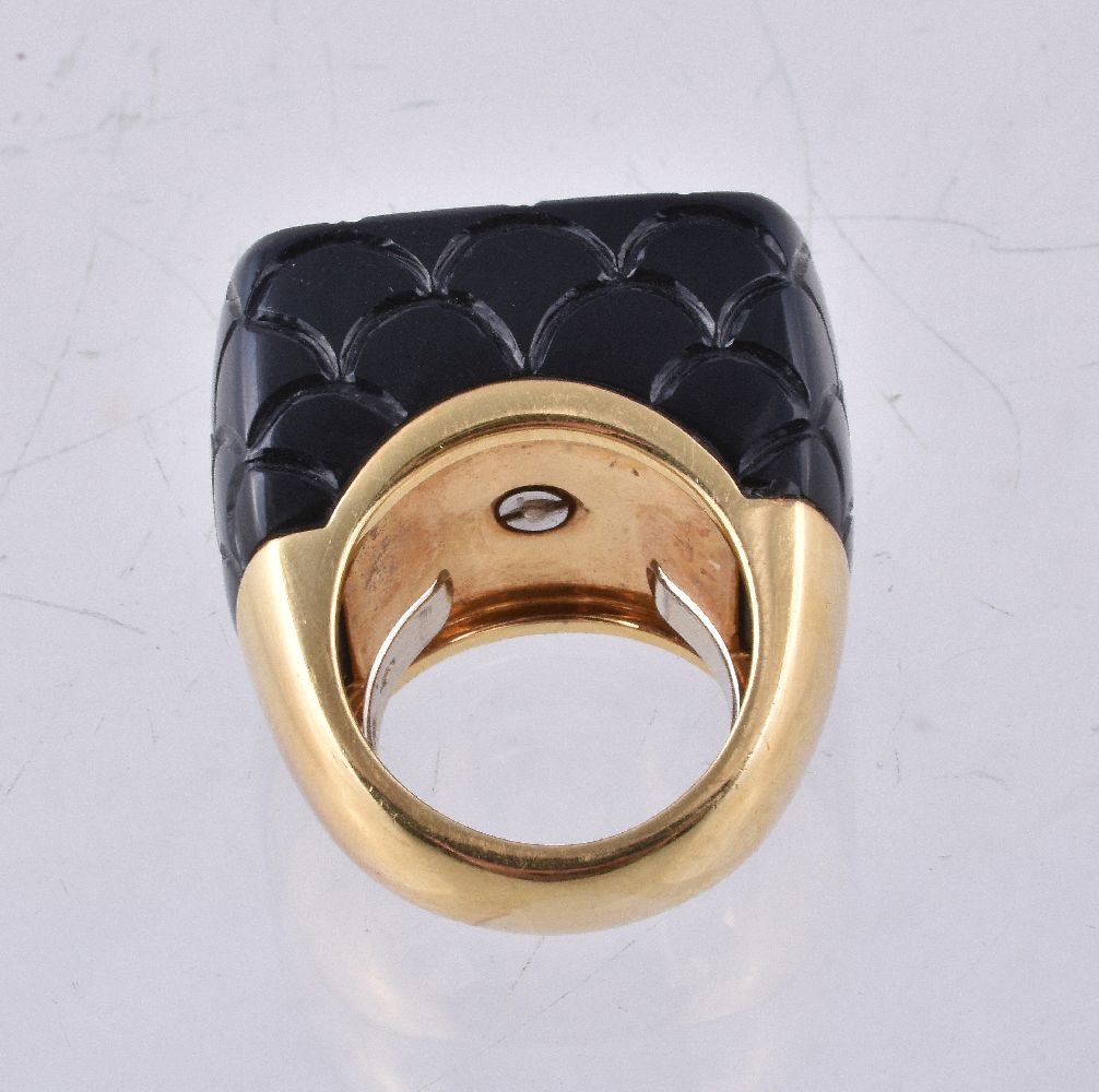 A ceramic and diamond dress ring by Veschetti - Image 2 of 2