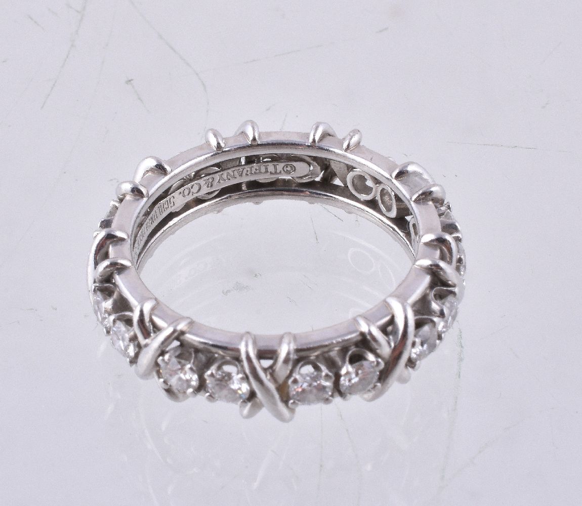 A platinum diamond eternity ring by Schlumberger Studios for Tiffany & Co. - Image 2 of 2