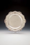 A George III silver second course plate by Paul Storr from the Duke of Hamilton Russian Ambassadoria