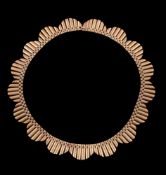 An 18 carat gold collar necklace by John Grinsell & Sons for Garrard & Co Ltd.