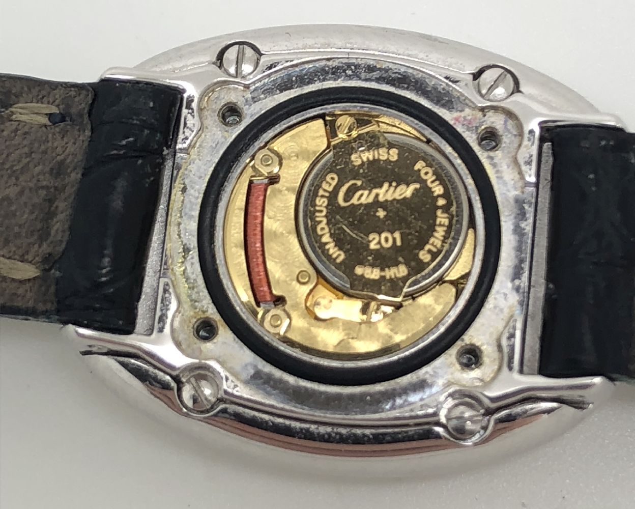 Cartier, Mini Baignoire, ref. 2369, a lady's 18 carat white gold wrist watch - Image 2 of 4