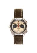 Heuer, Carrera, ref. 1153S, stainless steel chronograph wrist watch,