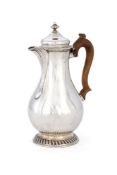 An early George III silver baluster coffee jug by Philip Norman