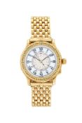 Longines, Hour Angle Watch, ref. 989.5216, an 18 carat gold bracelet watch