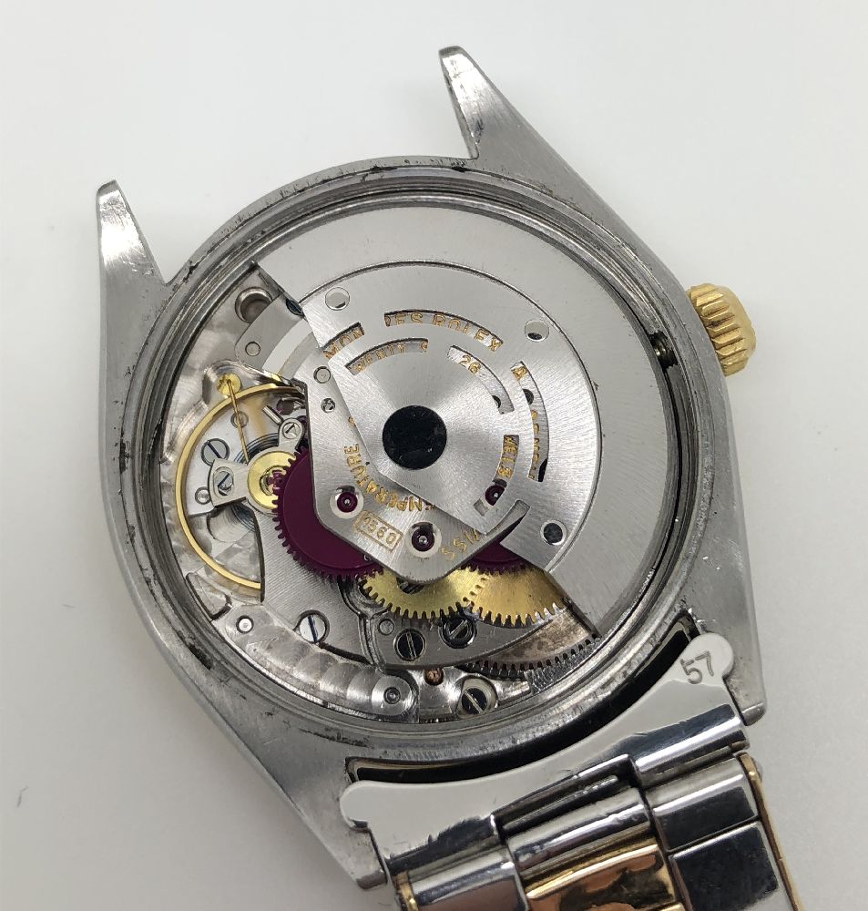 Rolex, Oyster Perpetual, ref. 1002, a bi-metal bracelet watch - Image 2 of 2