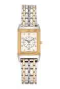 Jaeger-LeCoultre, Reverso Date, ref. 250.5.11, a bi-metal bracelet watch