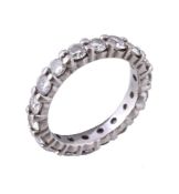 A diamond eternity ring