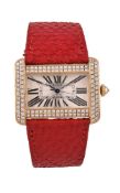 ϒ Cartier, Tank Divan, ref. 2603, an 18 carat gold wrist watch