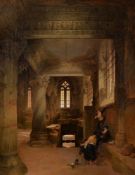 David Roberts (British 1796 - 1864)Interior of Rosslyn Chapel