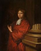 Dutch School (17th century)Portrait of young man in a red coat