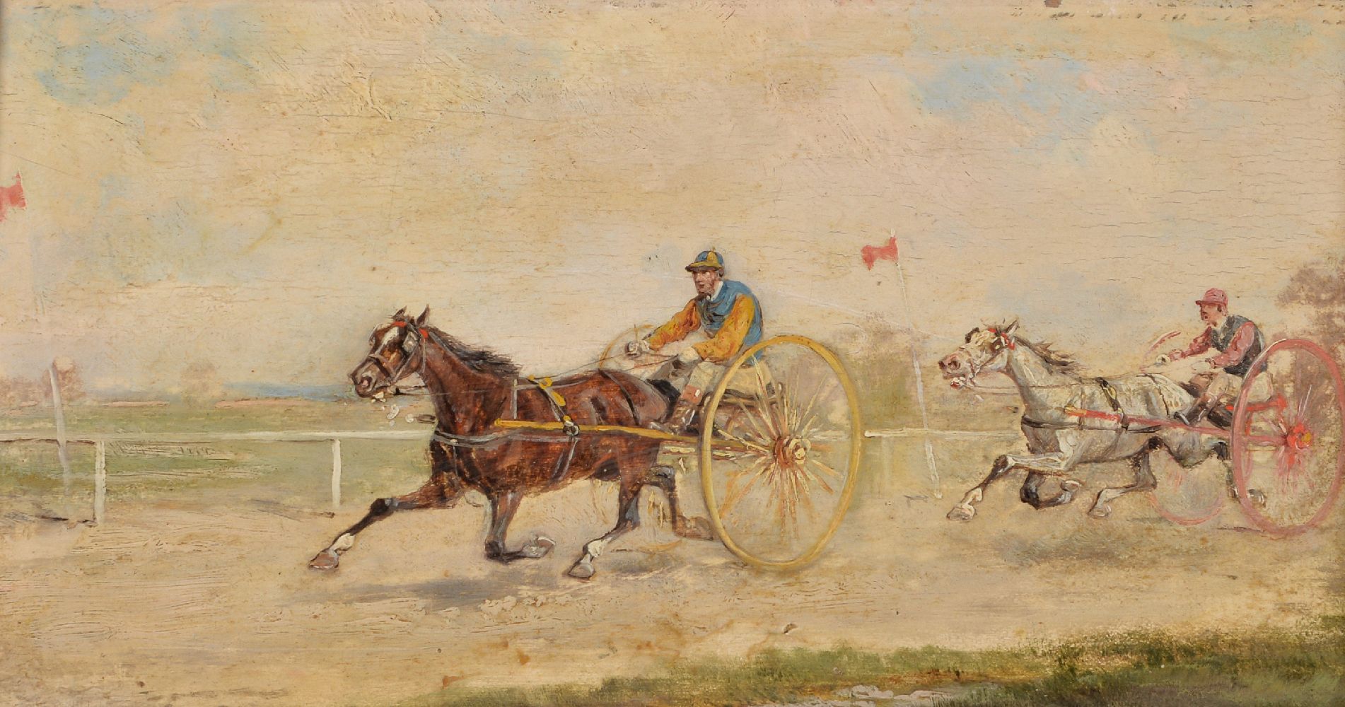 French School (circa. 1900)Harness racing