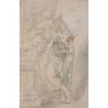 Italian School (17th century)A study for two figures