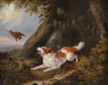 Follower of Charles Henry SchwanfelderThe spaniel on the hunt