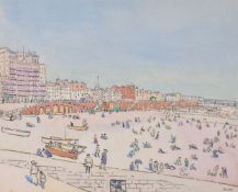 Douglas Fox-Pitt (British 1864-1922)British seaside town; Continental seaside town