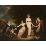 Attributed to Sir William Beechey (British 1753-1839)The Stirling Children