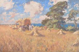 Harold Waite (British 1870-1939)Haystacks at West Wittering