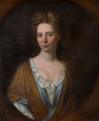 British School (18th century)Portrait of a lady, said to be Mrs Hinckley